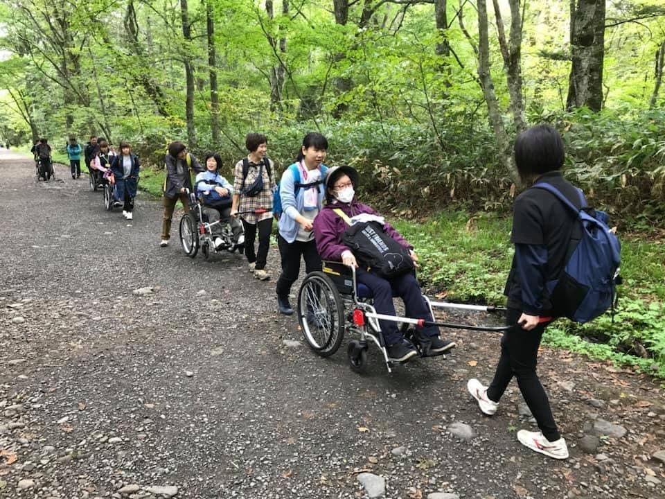 バリアフリー旅行写真