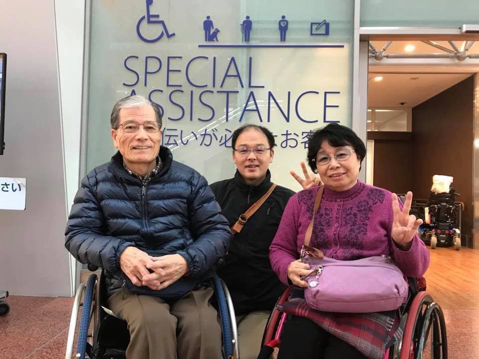 バリアフリー旅行写真