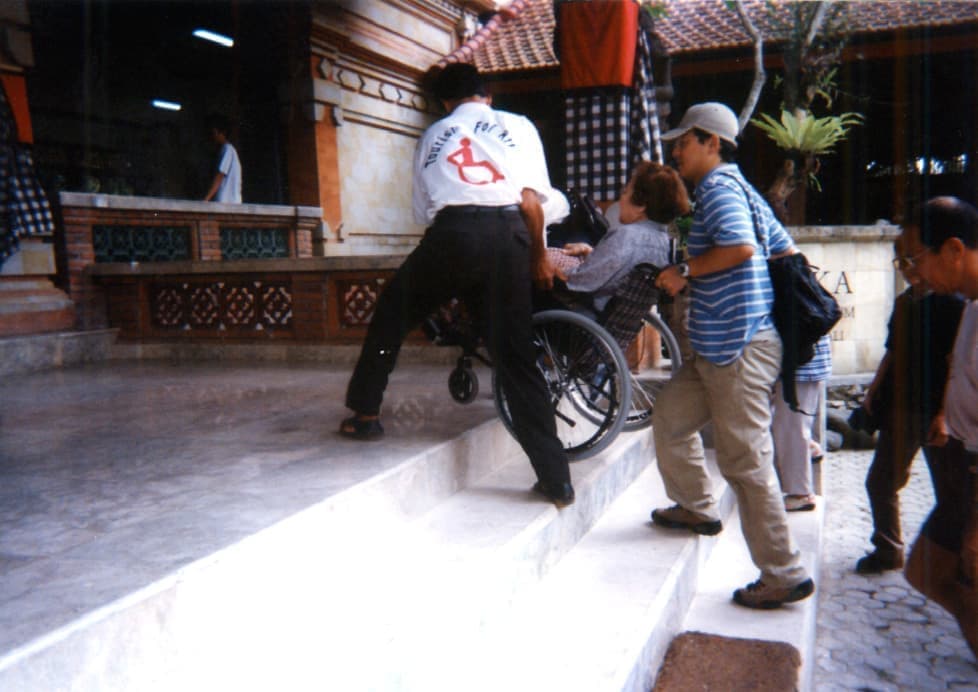 バリアフリー旅行写真