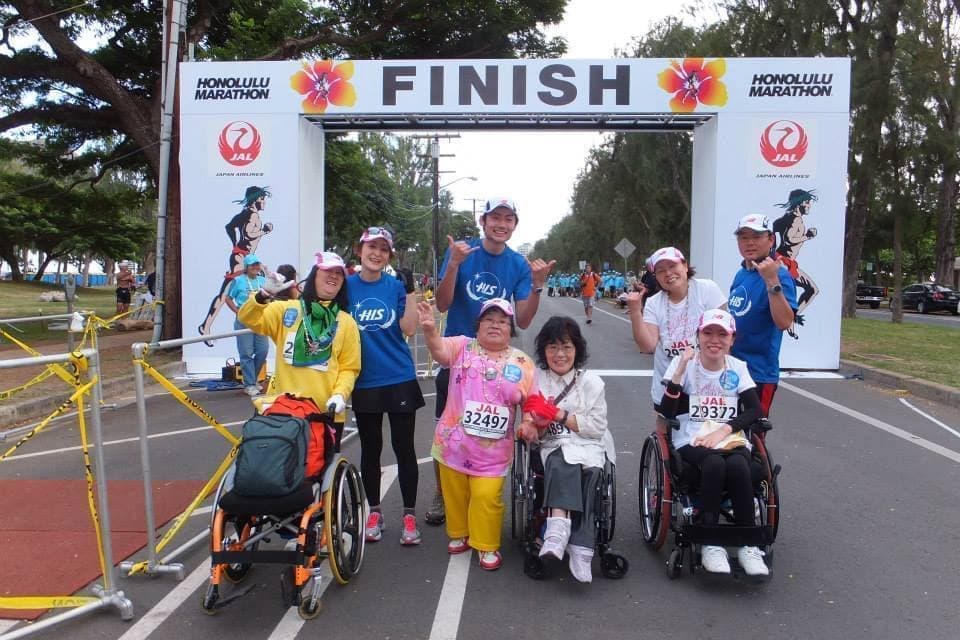 バリアフリー旅行写真