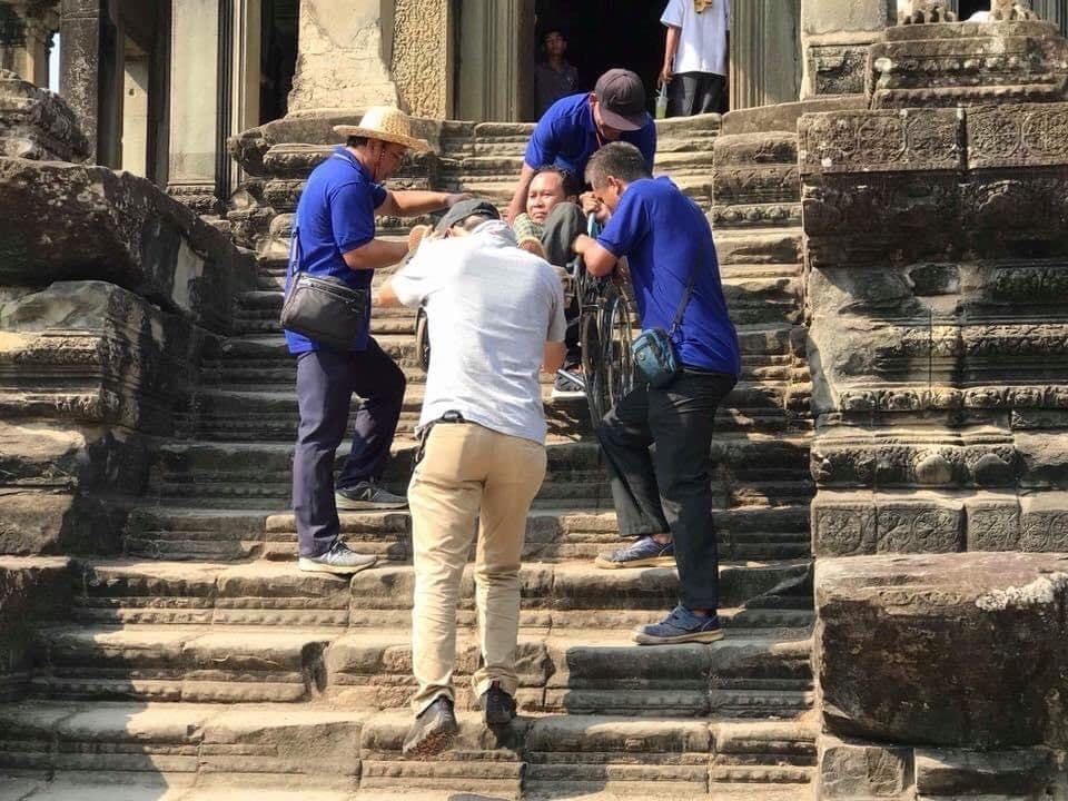 バリアフリー旅行写真