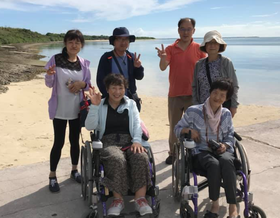 バリアフリー旅行写真