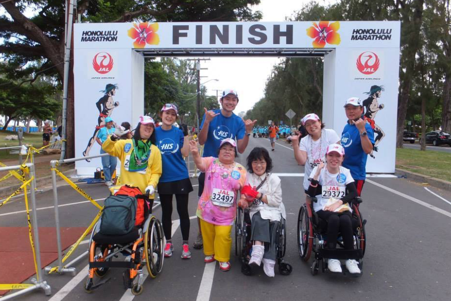 バリアフリー旅行写真