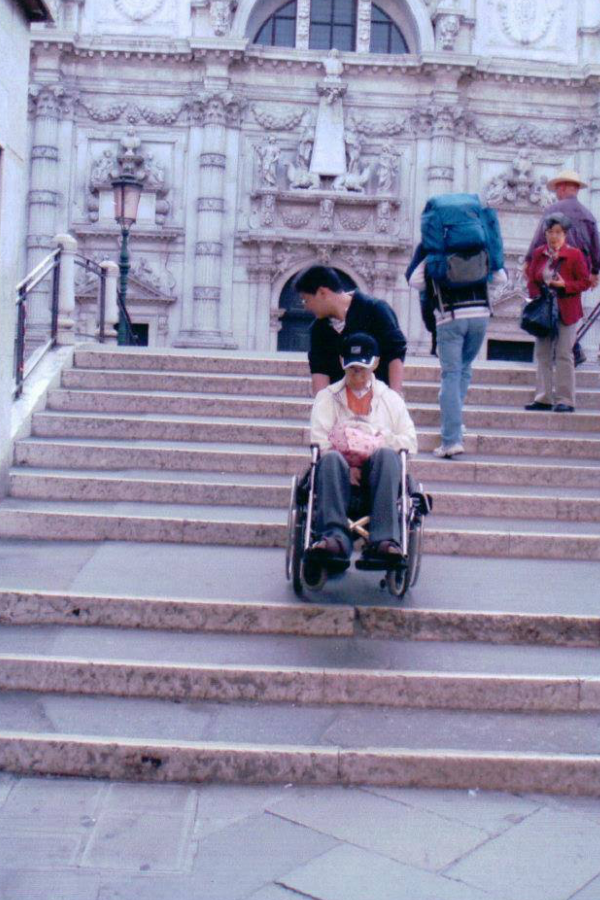 バリアフリー旅行写真