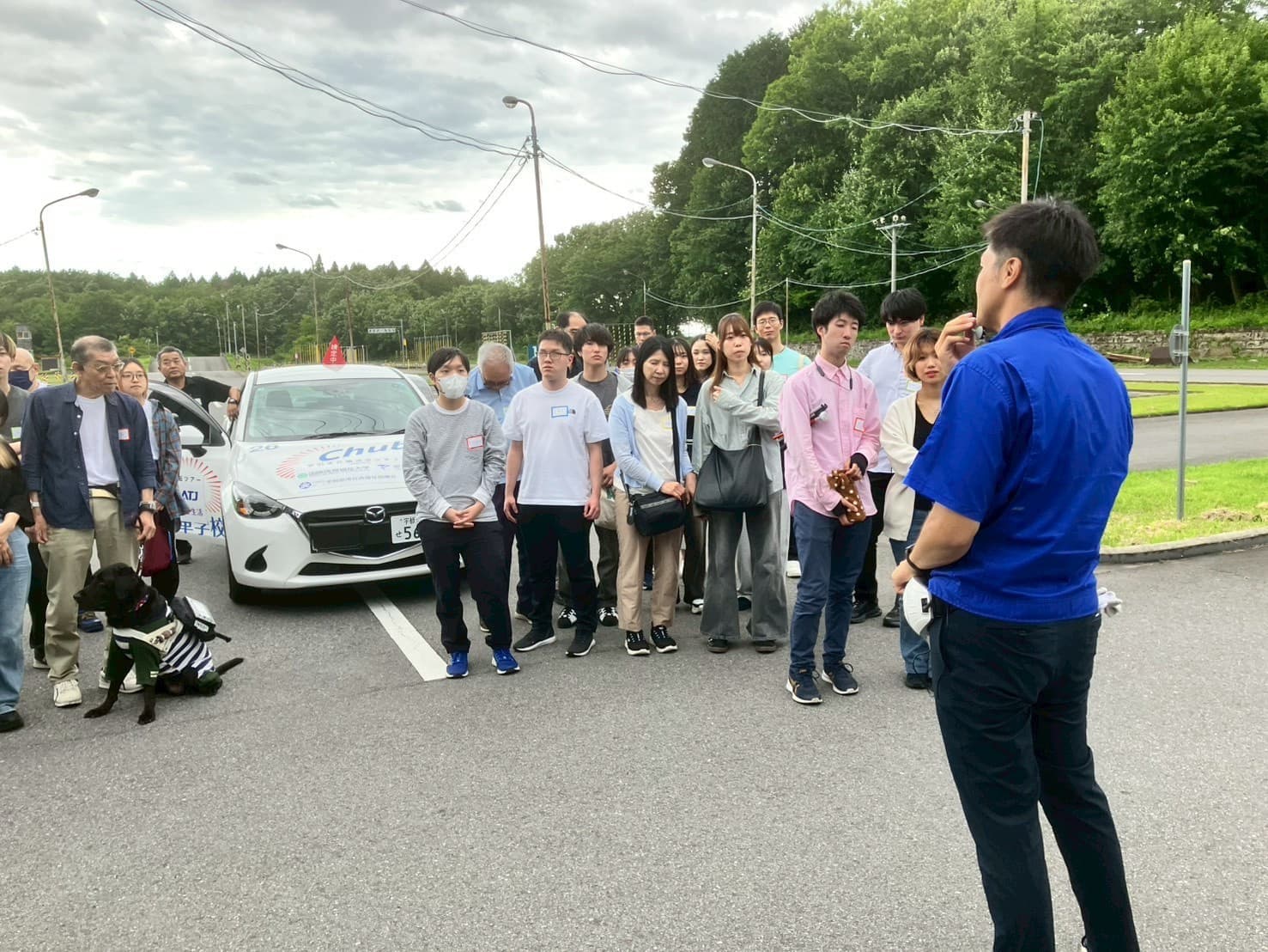 2026年6月21日に開催された自動車運転体験ツァーでの運転体験の様子（栃木県中部自動車学校にて）