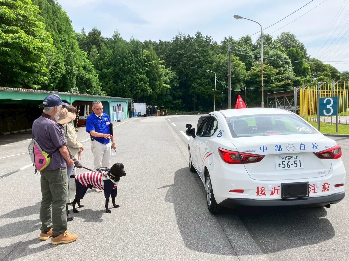 2026年6月21日に開催された自動車運転体験ツァーでの運転体験の様子（栃木県中部自動車学校にて）