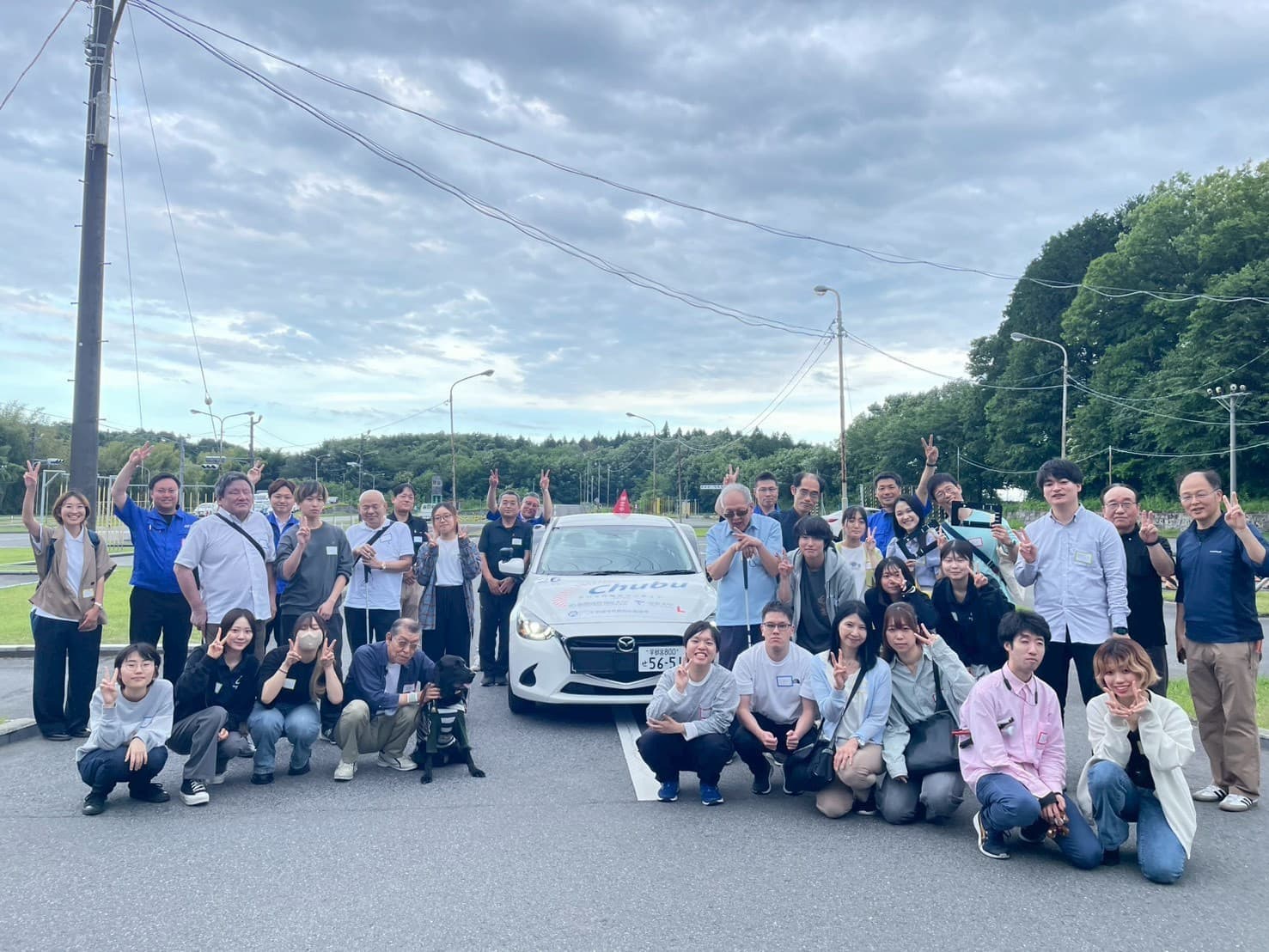 2026年6月21日に開催された自動車運転体験ツァーでの運転体験の様子（栃木県中部自動車学校にて）